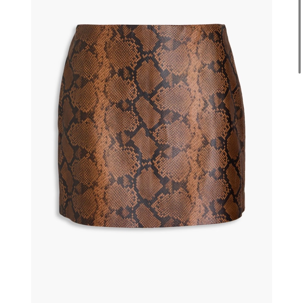 Brown Snake Print Skirt

Elana faux snake-effect leather mini skirt